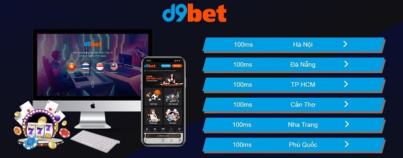 D9Bet là cổng game cá cược được đánh giá cao về độ an toàn